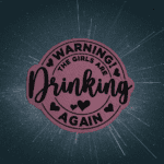 pink girls drinking patch